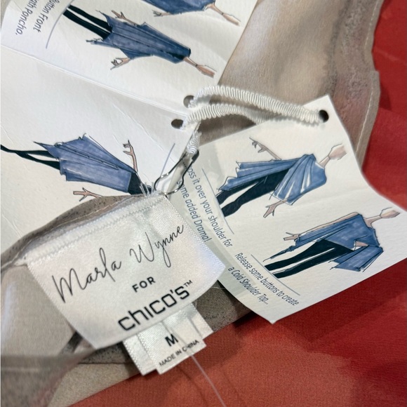 MARLA WYNNE FOR CHICO'S
Convertible Poncho NWT. Size medium. - Picture 5 of 6